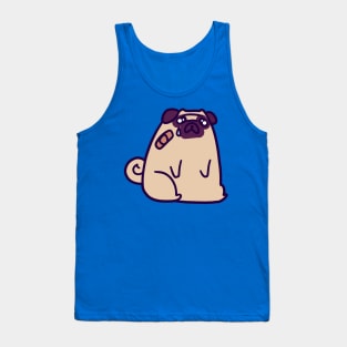 Sad Hurt Pug Tank Top